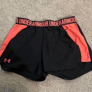 UA shorts; M